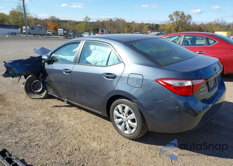 2016 Toyota Corolla Le из США, поврежденный, VIN 2T1BURHEXGC670477